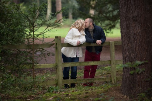 A kiss in the woods