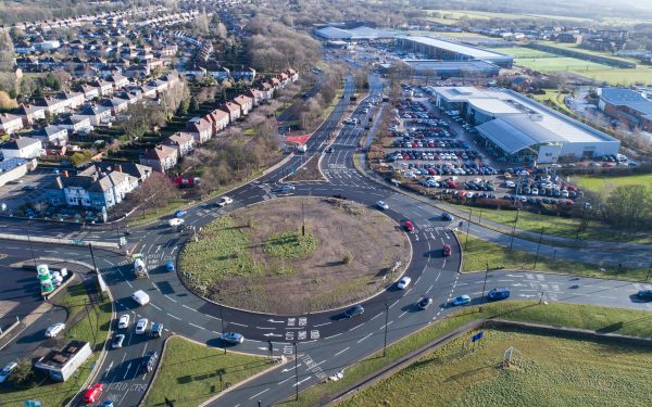 Aerial Photography of Sheffield Road System
