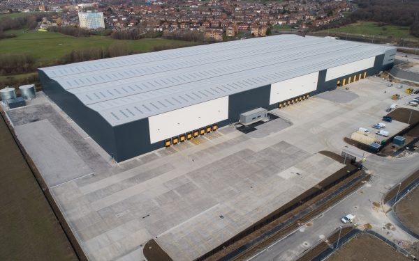 Drone video of the largest warehouse in Leeds