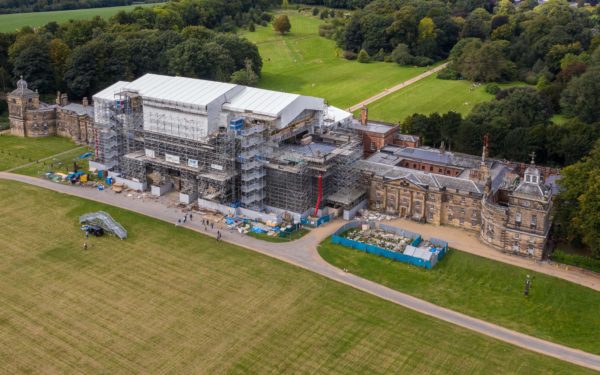 Aerial video of Wentworth Woodhouse