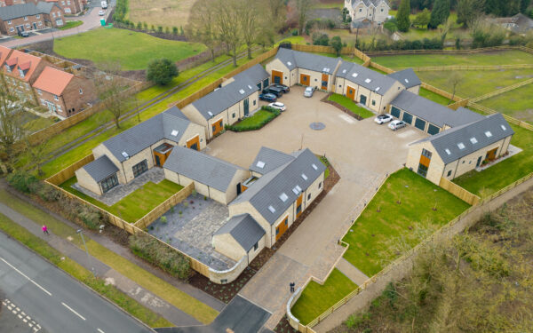 Final drone visit to a completed housing project in North Yorkshire